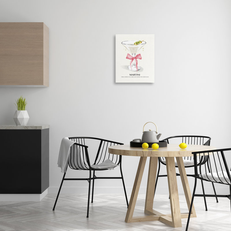 Art mural pastel martini sur toile par Susan Jill bp-990_CN, H 20 po x l 16 po