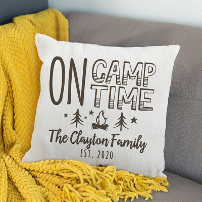 Cotton Blend Throw Pillow