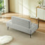 Canapé 2 places rembourré avec dossier et table d'appoint pivotante à 360 °-1438232377