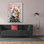 «Flower Crown Tabby Cat 3» par Furbaby Affiliates, art mural sur toile-1658260897