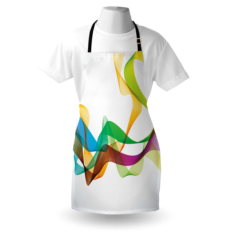 Multicolore East Urban Home, tablier abstrait unisexe