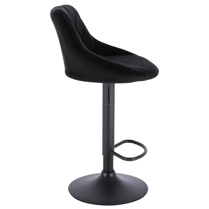 Height-adjustable Paynter bar stool, Black