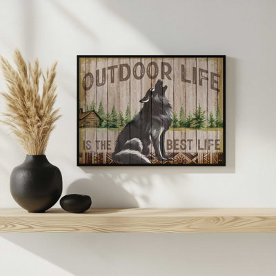 Outdoor Life is the Best Life by Nicole DeCamp Art Print