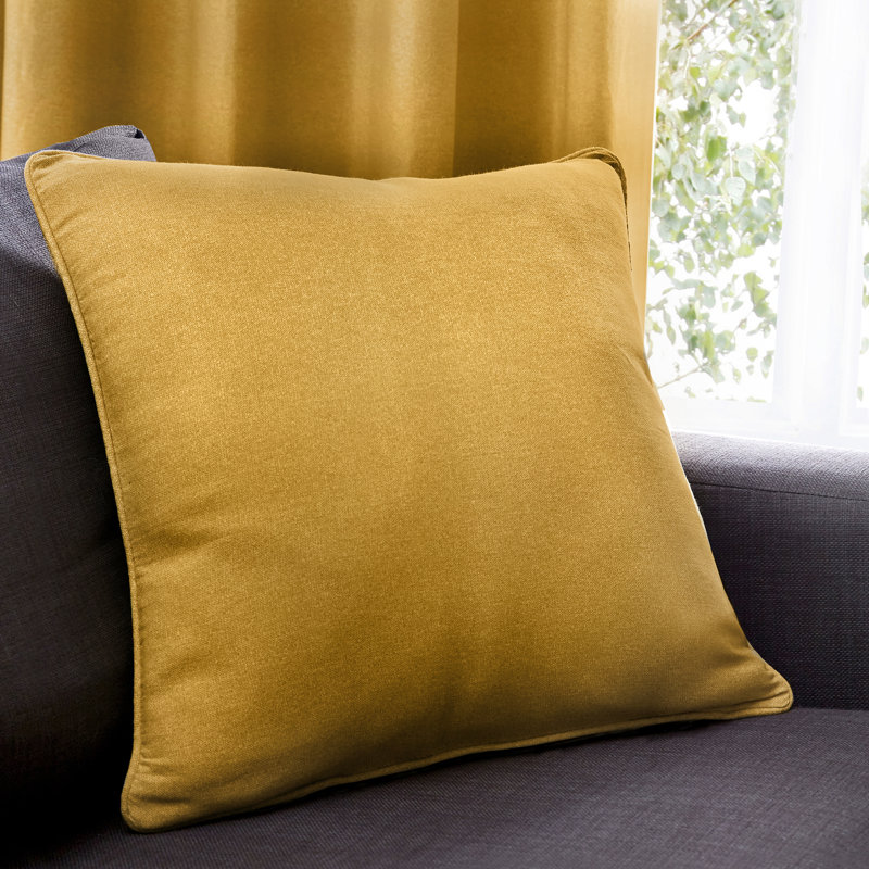 Square Cushion Cover, Ochre