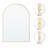 Heymirro Wall Mounted Modern Decor Arched Mirror-1743754537-1743529975