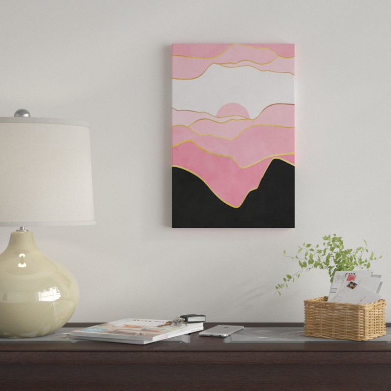 « minimal landscape ii », impression sur toile, H 18 po x l 12 po x P 1,5 po, Toile tendue, Pas de tapis