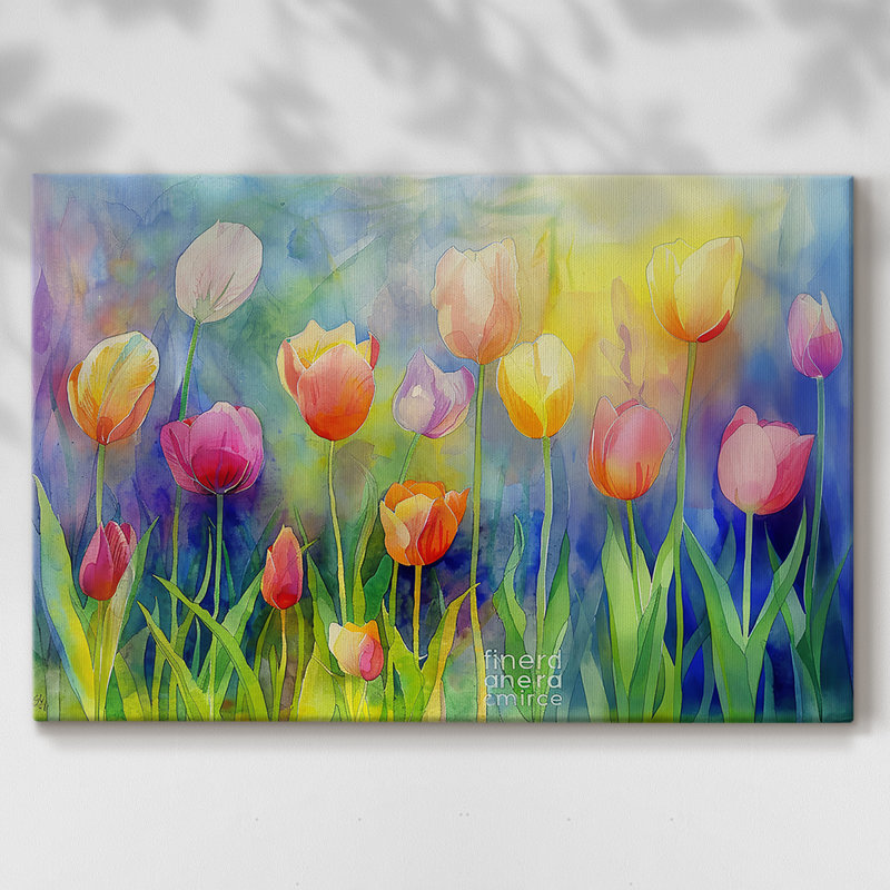 Série Floral - Cxxiv - Cavas enveloppés de galerie, 8 x 12