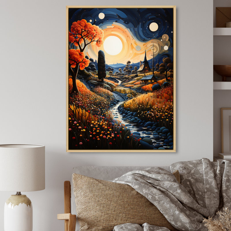 Point de vue enchanteur Venero Farmhouse Farmstead, H 32 po x l 16 po x P 1 po, Naturel