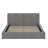 Queen Size Upholstered Grounded Bed With Velvet Fabric-102533748