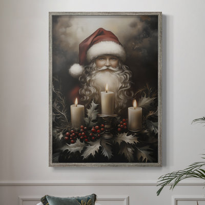 «Christmas Holiday Art», série 2-CCL XXXII, reproduction encadrée - bois massif