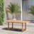 Audre Extendable Oval Teak Outdoor Dining Table