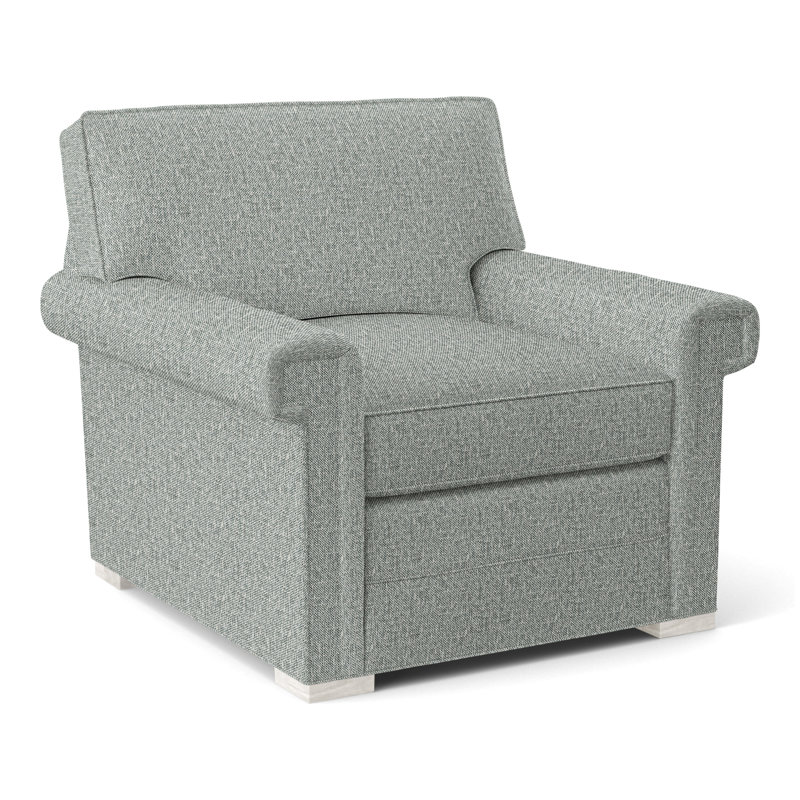 Davidson Armchair, No, Nomad Slate Crypton® Chenille, Casa Blanca