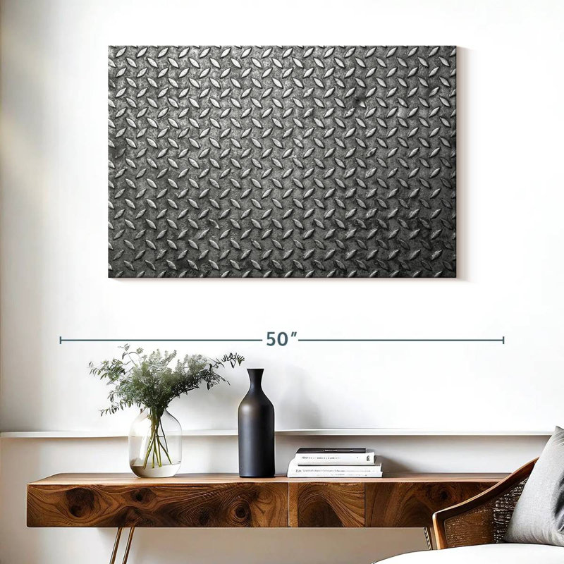 Motif de plaque d'acier Kerner, H 26 po x l 39 po