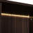 Led Lighted Showcase With Tempered Glass. Modern Minimalist For Home. Metal Legs, Material. 4 Adjustable Shelves, 2 Storage Drawers, Black + Dark Walnut Glass Display Unit Led. Study Room. .-2057843480