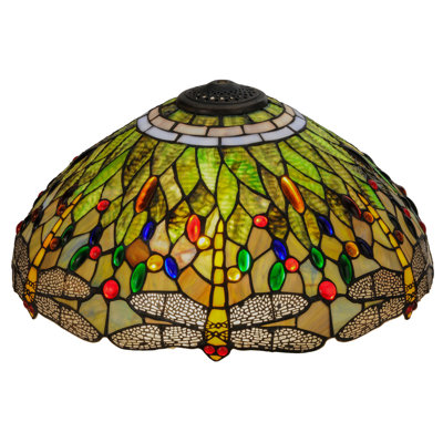 18" Wide Tiffany Hanginghead Dragonfly Shade