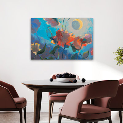 Dahlia Moonglow - Contemporary Floral, Still Life Flowers Dahlias Art