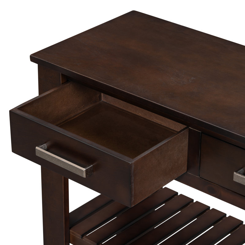 Console Brazzeal 62,2 po, Brun