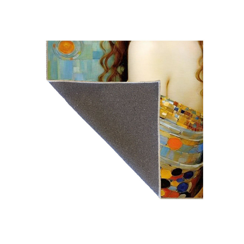 Colorful Patterned Decorative Machine Washable Rug, Rectangle 5'1" x 7'7" Rug Pad Included