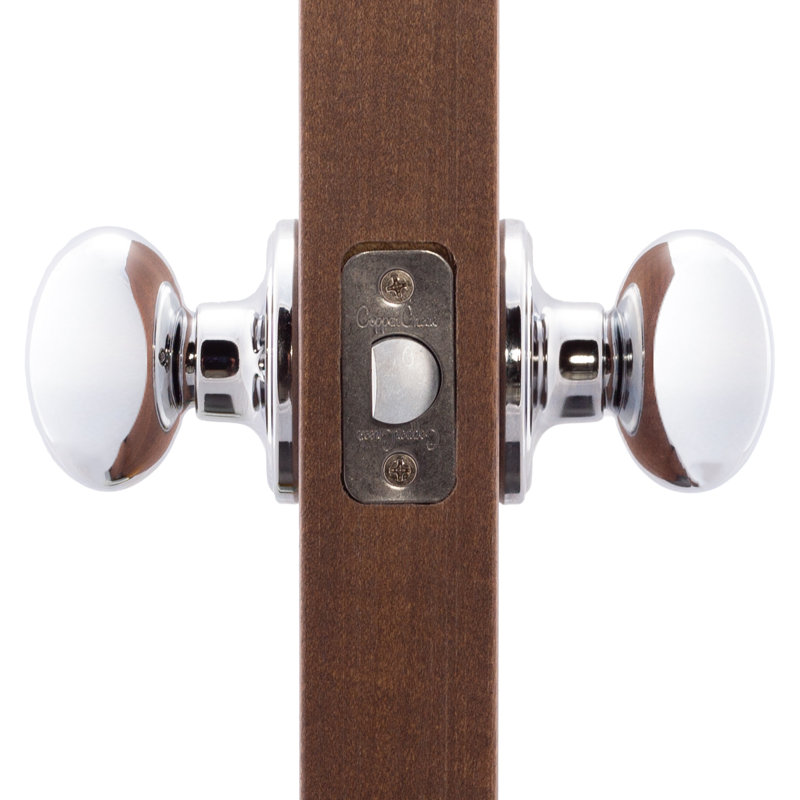 Egg 2.8'' Diameter Passage (Hall & Closet), Polished Stainless Chrome