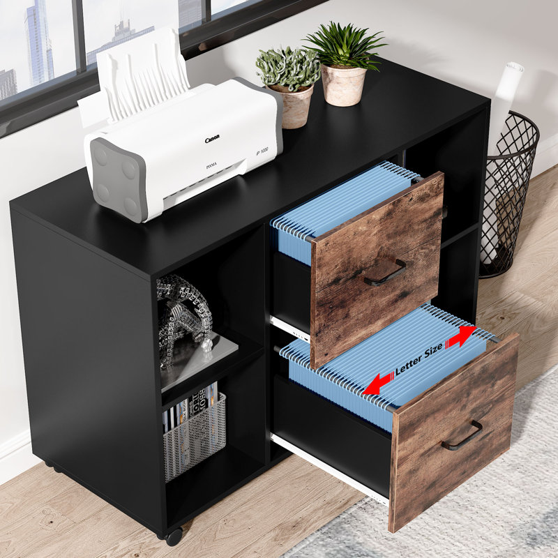 39'' Wide 2-Drawer Mobile Lateral File Cabinet