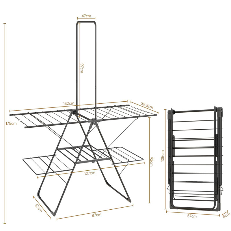 Metal Foldable Gullwing Drying Rack