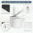 Heated Seat Smart Toilet with Foot sensor Flush and Knob Control