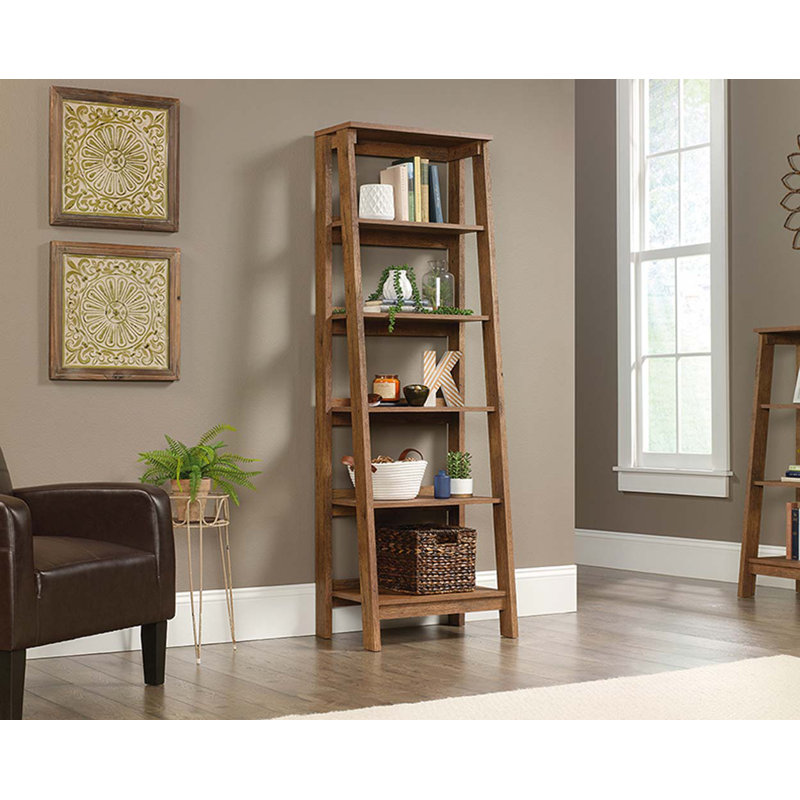 Bibliothèque Lionello, Chêne rétro, (5 tablettes) H 71 po x l 23 po x P 16 po