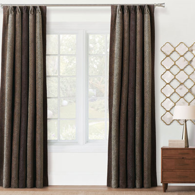 Priscilla Polyester Room Darkening Curtain Single Panel