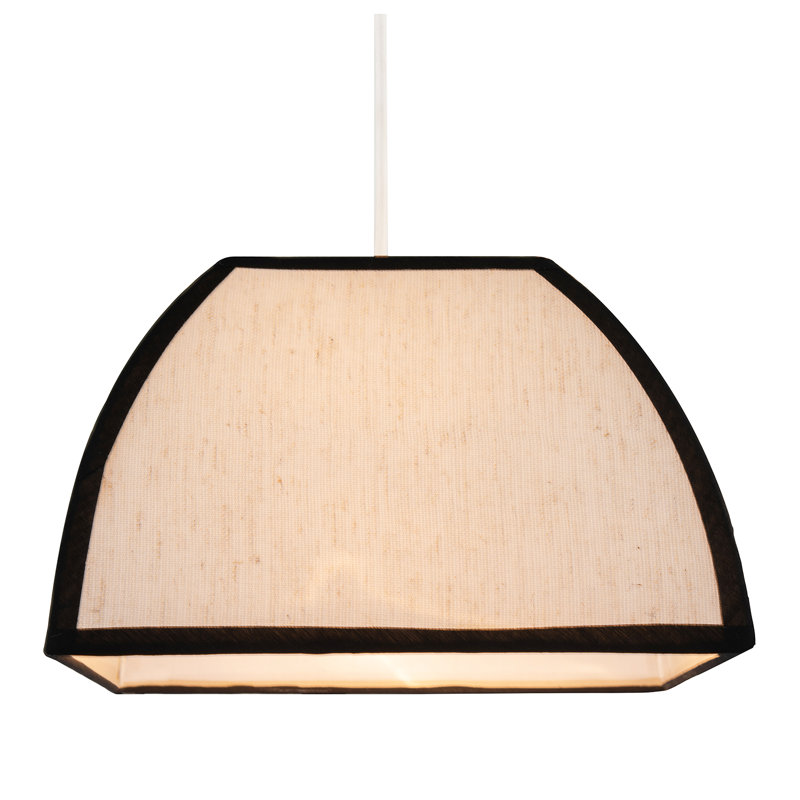 18cm H Fabric Drum Lamp Shade ( No Direct Attachment Method ) in Black