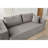 Compression Sectional Couch With Comfy Chaise, Boneless L Shape Sofa With Deep Seat, Minimalist Modular Couches Sleeper For Living Room Bedroom Apartment Lounge,Corduroy,Grey-1857294668