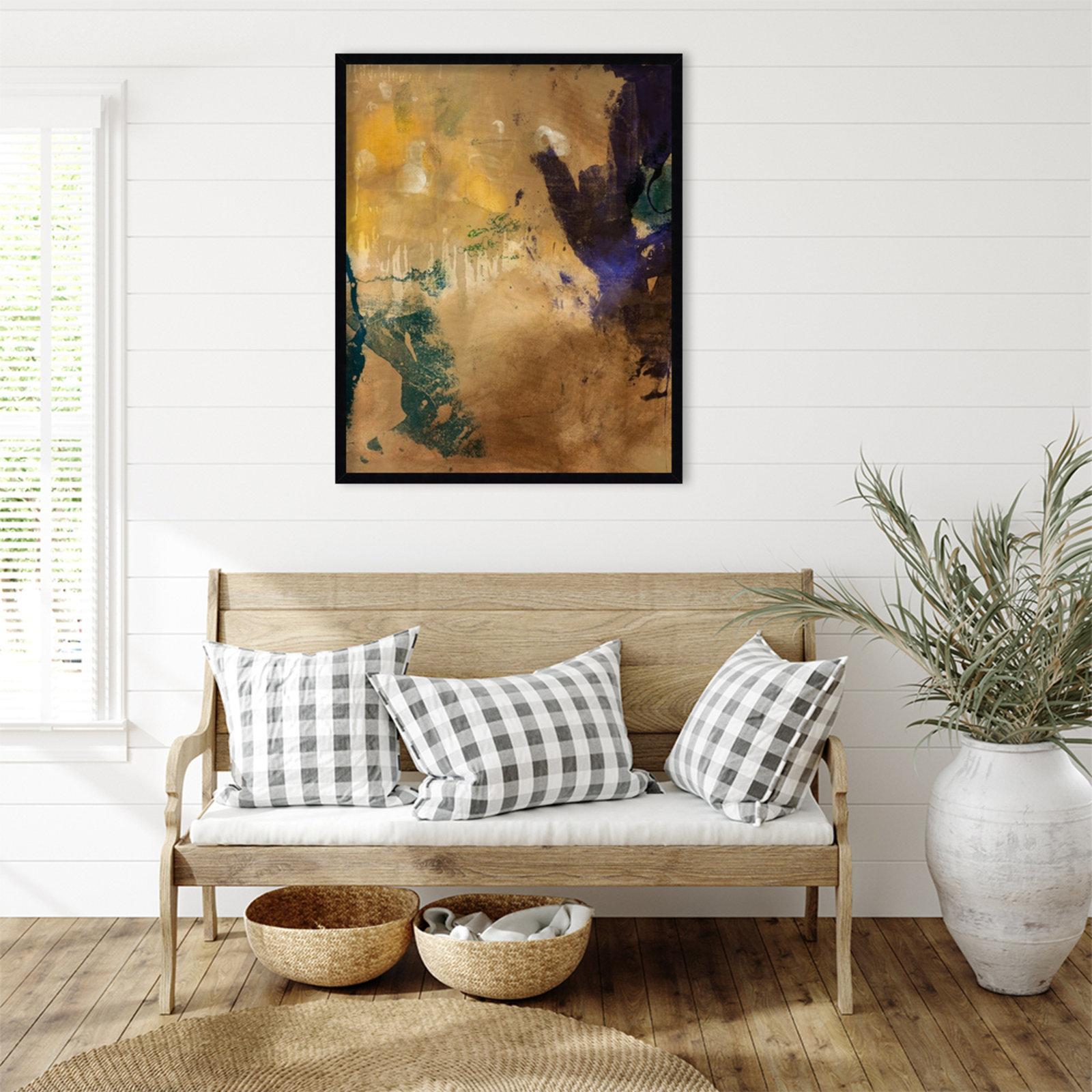 Flagler "Amber Haze No. 1" Print, 33" H x 27" W, Black