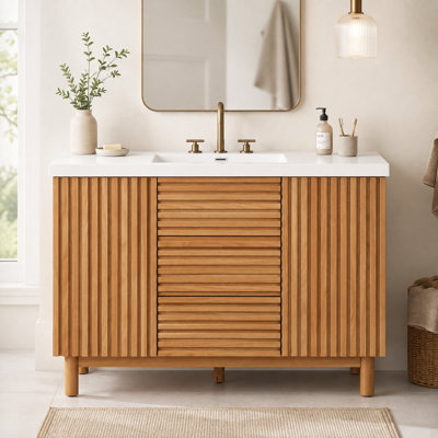 Ensemble de meuble-lavabo à 2 tiroirs Damarquis