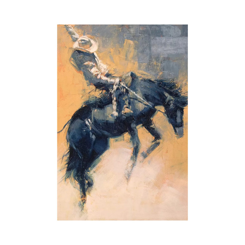 Mood Indigo III by Julie T. Chapman - Wrapped Canvas Painting, 20.32 cm H x 30.48 cm W