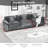 Wider Armrest 3-Seater Sofa with Pillow Top Arms, Modern Cloud Couch with Double Layer Upholstered Cushion & Breathable Chenille Fabric for Living Room, Bedroom-989929819-989929818-989929823