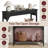 47.2"W Modern Fluted Console Table with Open Storage Shelf,Narrow Console Table Hallway Foyer Table