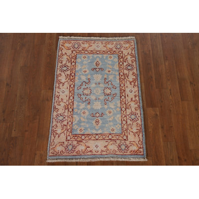 Tapis bleu clair Oushak