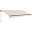 Auvent rétractable mural pour terrasse L 155,5 po x l 118,1 po