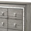 Commode en bois avec 9 tiroirs Alessandro
