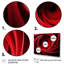 «Red and Black Abstract Spiral Dreamscape» - Art mural spirales abstraites-429896388-429896371