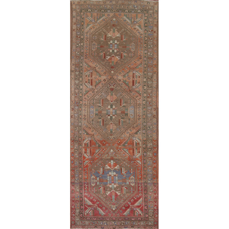 Handmade Wool   Runner Rug 4x11