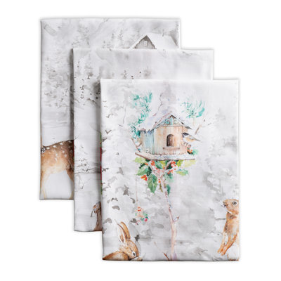 Cotton Embroidered Tea Towel Kitchen Towel