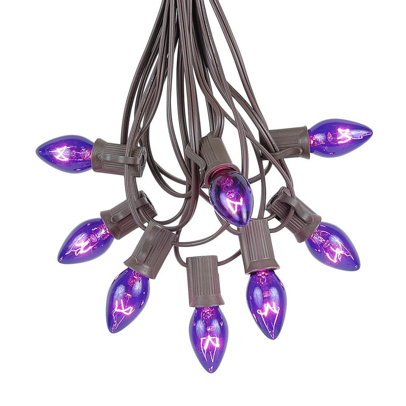 Guirlande de Noël 25 lumières, Mauve