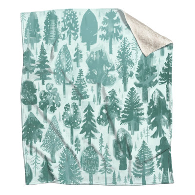 Couvertures monochromes Forest Illustration
