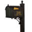 Deluxe Package Post Mounted Mailbox-331821765-331871297
