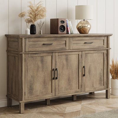 Buffet Cabinet Sideboard With Drawers, Shelves And Doors