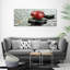 Cherry In The Rain - No Frame Print on Canvas