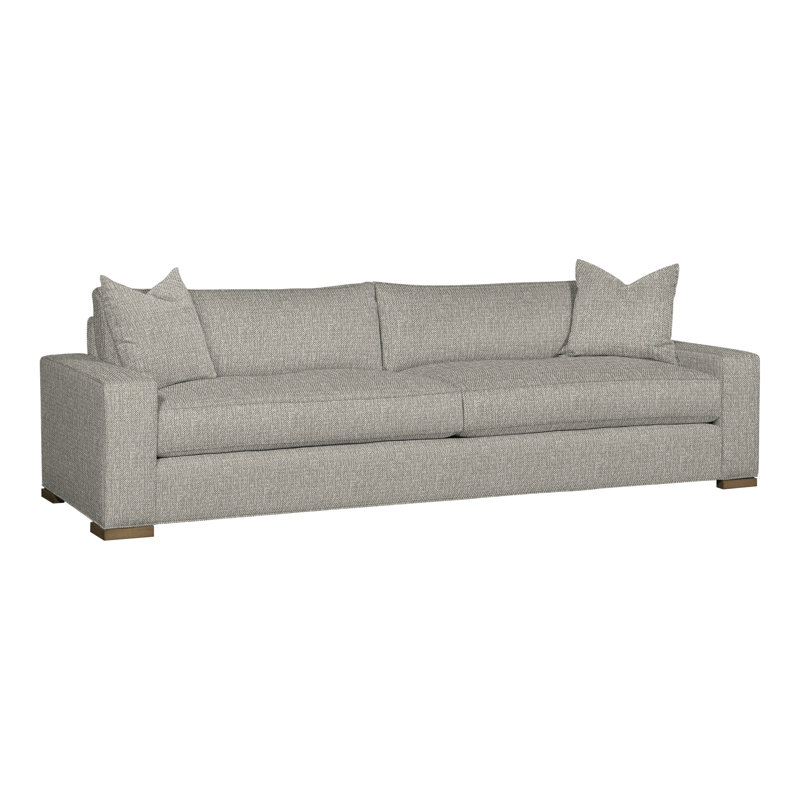 Paxton 109" Two Seat Extended Sofa, Tarbee Pebble, Hampton
