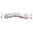 Rio 125" Wide Outdoor Right Hand Facing Patio Sectional with Cushions