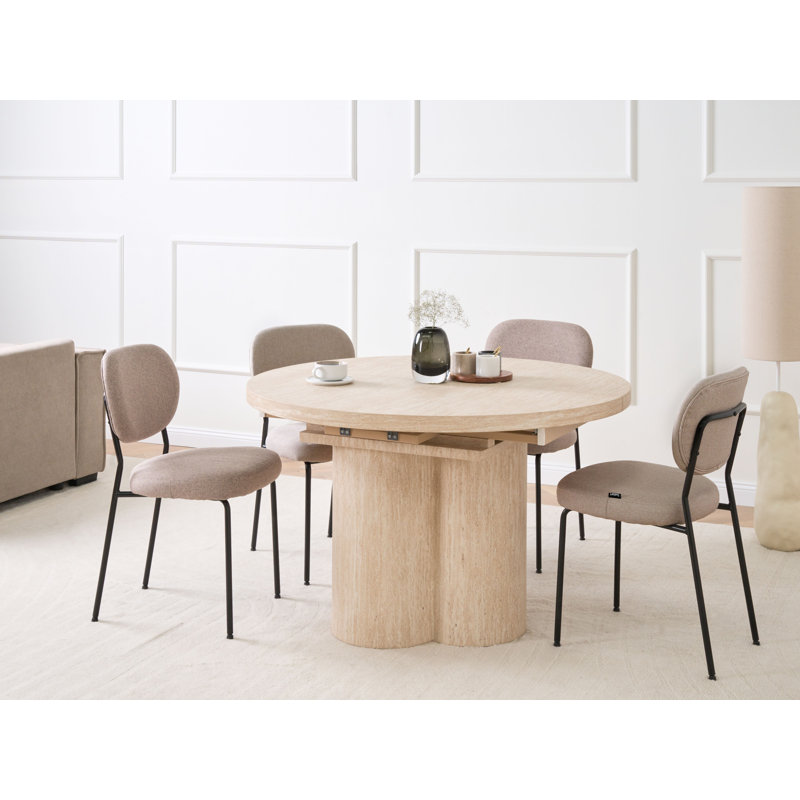 Extendable Round Dining Table