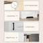 Armoire de rangement avec tablette réglable HOMcom Farmhouse